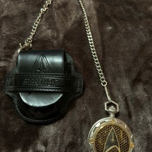 Franklin Mint Collectors Star Trek Precision pocket watch Klingon Bird of Prey